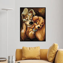 Lade das Bild in den Galerie-Viewer, Hund - voller runder Diamant - 40x30cm