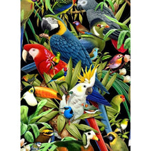 Lade das Bild in den Galerie-Viewer, Farbe Papageien - voller runder Diamant - 30x40cm