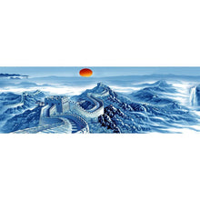 Lade das Bild in den Galerie-Viewer, Die große Wand - volle runde Diamant-Malerei - 80x30cm