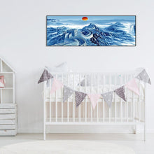 Lade das Bild in den Galerie-Viewer, Die große Wand - volle runde Diamant-Malerei - 80x30cm