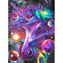 Lade das Bild in den Galerie-Viewer, Bunte Pferd - volle Diamant-Malerei - 40x30cm