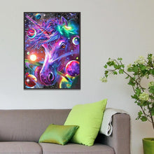 Lade das Bild in den Galerie-Viewer, Bunte Pferd - volle Diamant-Malerei - 40x30cm