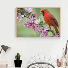 Lade das Bild in den Galerie-Viewer, Vogel Zweig - voller quadratischer Diamant - 40x30cm