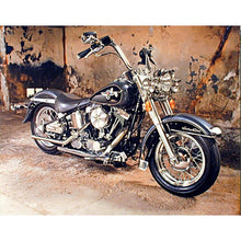 Lade das Bild in den Galerie-Viewer, Motorrad - voller quadratischer Diamant - 40x30cm