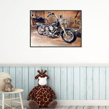 Lade das Bild in den Galerie-Viewer, Motorrad - voller quadratischer Diamant - 40x30cm