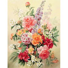 Lade das Bild in den Galerie-Viewer, Warme Blumen - voller quadratischer Diamant - 30x40cm