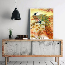 Lade das Bild in den Galerie-Viewer, Peafowl - voller quadratischer Diamant - 30x40cm