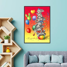 Lade das Bild in den Galerie-Viewer, Elefant - voller runder Diamant - 30x40cm