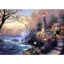 Lade das Bild in den Galerie-Viewer, Fantasy-Dorf - voller runder Diamant - 40x30cm