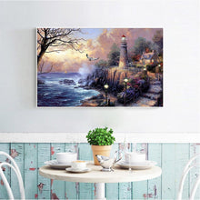 Lade das Bild in den Galerie-Viewer, Fantasy-Dorf - voller runder Diamant - 40x30cm