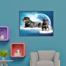 Lade das Bild in den Galerie-Viewer, Hund - voller runder Diamant - 40x30cm