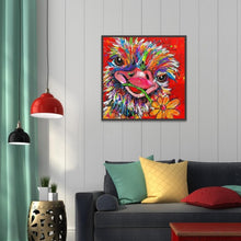 Lade das Bild in den Galerie-Viewer, Bunte Ente - volle Diamant-Malerei - 30x30cm