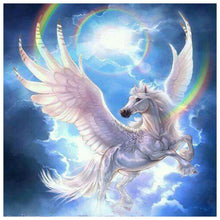 Lade das Bild in den Galerie-Viewer, Fliegendes Pferd - volle Diamant-Malerei - 30x30cm