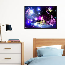 Lade das Bild in den Galerie-Viewer, Bunte Schmetterling - voller runder Diamant - 40x30cm