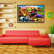 Lade das Bild in den Galerie-Viewer, Auto - voller runder Diamant - 40x30cm