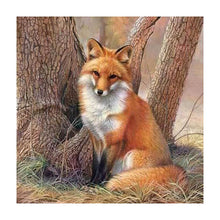 Lade das Bild in den Galerie-Viewer, Fuchs - voller runder Diamant - 30x30cm