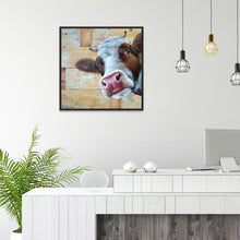 Lade das Bild in den Galerie-Viewer, Kuh - volle Diamant-Malerei - 30x30cm
