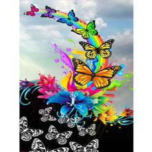 Lade das Bild in den Galerie-Viewer, Farbe Schmetterling - voller runder Diamant - 40x30cm