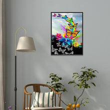Lade das Bild in den Galerie-Viewer, Farbe Schmetterling - voller runder Diamant - 40x30cm
