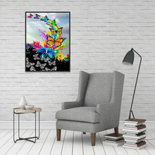 Lade das Bild in den Galerie-Viewer, Farbe Schmetterling - voller runder Diamant - 40x30cm