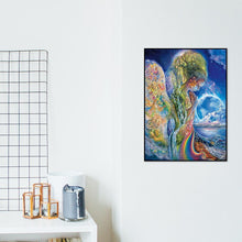 Lade das Bild in den Galerie-Viewer, Mädchen Baum - voller runder Diamant - 30x40cm