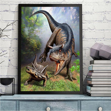 Lade das Bild in den Galerie-Viewer, Dinosaurier - voller runder Diamant - 30x40cm