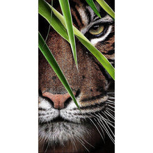 Lade das Bild in den Galerie-Viewer, Tiger - volle Runde Diamant-Malerei - 85x45cm