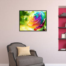 Lade das Bild in den Galerie-Viewer, Bunte Rose - volle Diamant-Malerei - 40x30cm