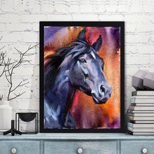 Lade das Bild in den Galerie-Viewer, Pferd - voller runder Diamant - 30x40cm