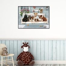 Lade das Bild in den Galerie-Viewer, Hunde Katze - voller runder Diamant - 30x40cm