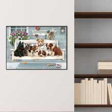 Lade das Bild in den Galerie-Viewer, Hunde Katze - voller runder Diamant - 30x40cm