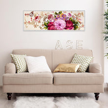 Lade das Bild in den Galerie-Viewer, Blume - volle Runde Diamant-Malerei - 80x30cm