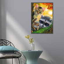 Lade das Bild in den Galerie-Viewer, Süße Tiere - voller runder Diamant - 40x30cm