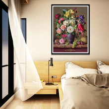 Lade das Bild in den Galerie-Viewer, Bunte Blumen - volle Diamant-Malerei - 40x30cm