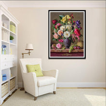 Lade das Bild in den Galerie-Viewer, Bunte Blumen - volle Diamant-Malerei - 40x30cm