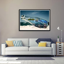 Lade das Bild in den Galerie-Viewer, Drift-Flasche-Welt - volle Diamant-Malerei - 40x30cm