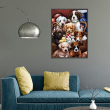 Lade das Bild in den Galerie-Viewer, Hund - voller runder Diamant - 30x40cm