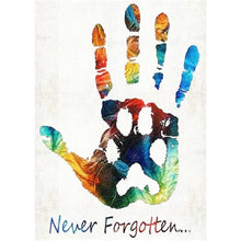 Lade das Bild in den Galerie-Viewer, Für immer Hand - voller runder Diamant - 40x30cm