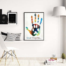 Lade das Bild in den Galerie-Viewer, Für immer Hand - voller runder Diamant - 40x30cm