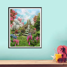 Lade das Bild in den Galerie-Viewer, Gartenweg - voller runder Diamant - 30x25cm