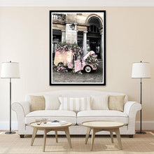 Lade das Bild in den Galerie-Viewer, Blumen Auto - voller runder Diamant - 40x30cm