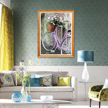 Lade das Bild in den Galerie-Viewer, Blumen Auto - voller runder Diamant - 40x30cm