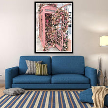 Lade das Bild in den Galerie-Viewer, Blumen Auto - voller runder Diamant - 40x30cm