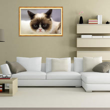 Lade das Bild in den Galerie-Viewer, Katze - voller runder Diamant - 40x30cm