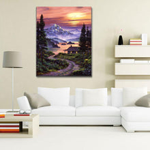 Lade das Bild in den Galerie-Viewer, Fantasy-Ansicht - voller runder Diamant - 40x30cm