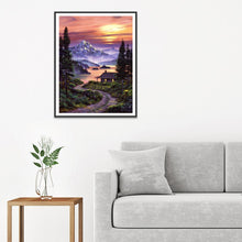 Lade das Bild in den Galerie-Viewer, Fantasy-Ansicht - voller runder Diamant - 40x30cm