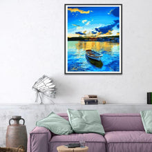 Lade das Bild in den Galerie-Viewer, Fantasy-Ansicht - voller runder Diamant - 40x30cm