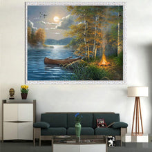 Lade das Bild in den Galerie-Viewer, Fantasy-Ansicht - voller runder Diamant - 40x30cm