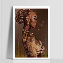 Lade das Bild in den Galerie-Viewer, Ethnischer Charakter - voller runder Diamant - 40x30cm