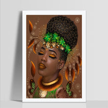 Lade das Bild in den Galerie-Viewer, Ethnischer Charakter - voller runder Diamant - 40x30cm